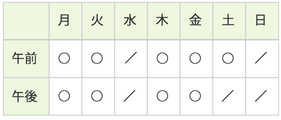 診療受付時間